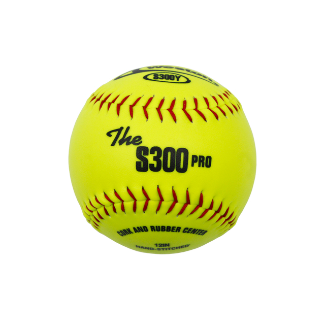 سعر المصنع Weston S300Y Softball 12 بوصة من الجلد الأصفر البصري عالي الجودة مركز الفلين