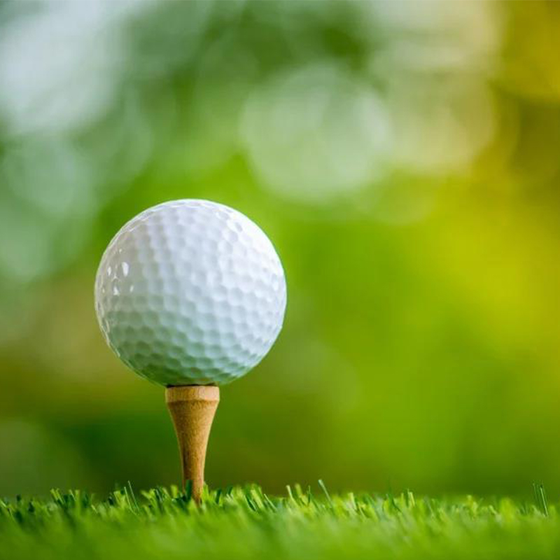 شعار مخصص عالي الجودة باللون الأبيض 3 قطع كرة جولف للتدريب من Surlyn 